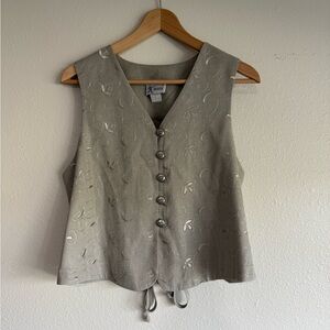Vintage Embroidered Women's Vest